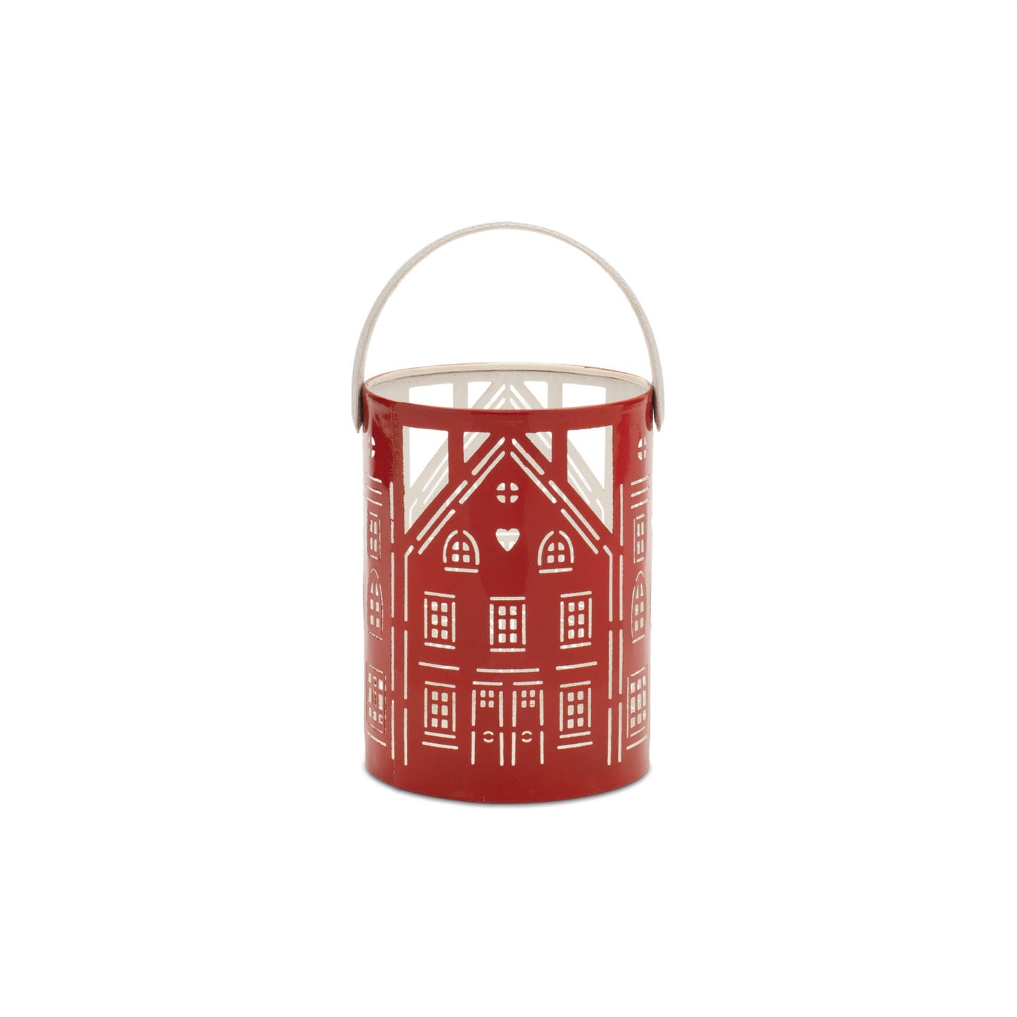 Punched Metal House Lantern (Set of 3)