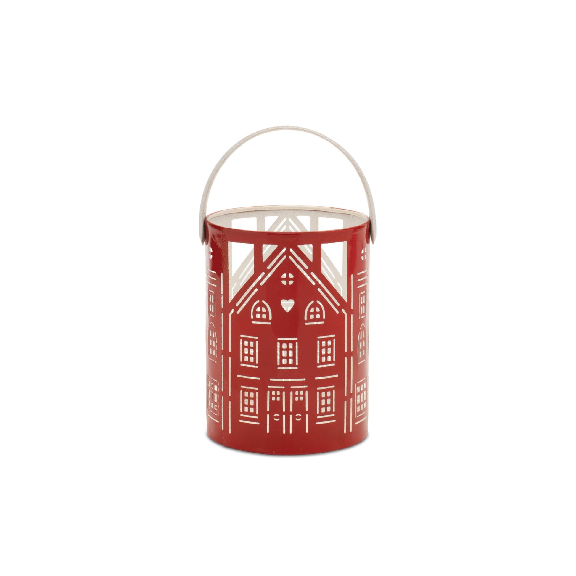 Punched Metal House Lantern (Set of 3)
