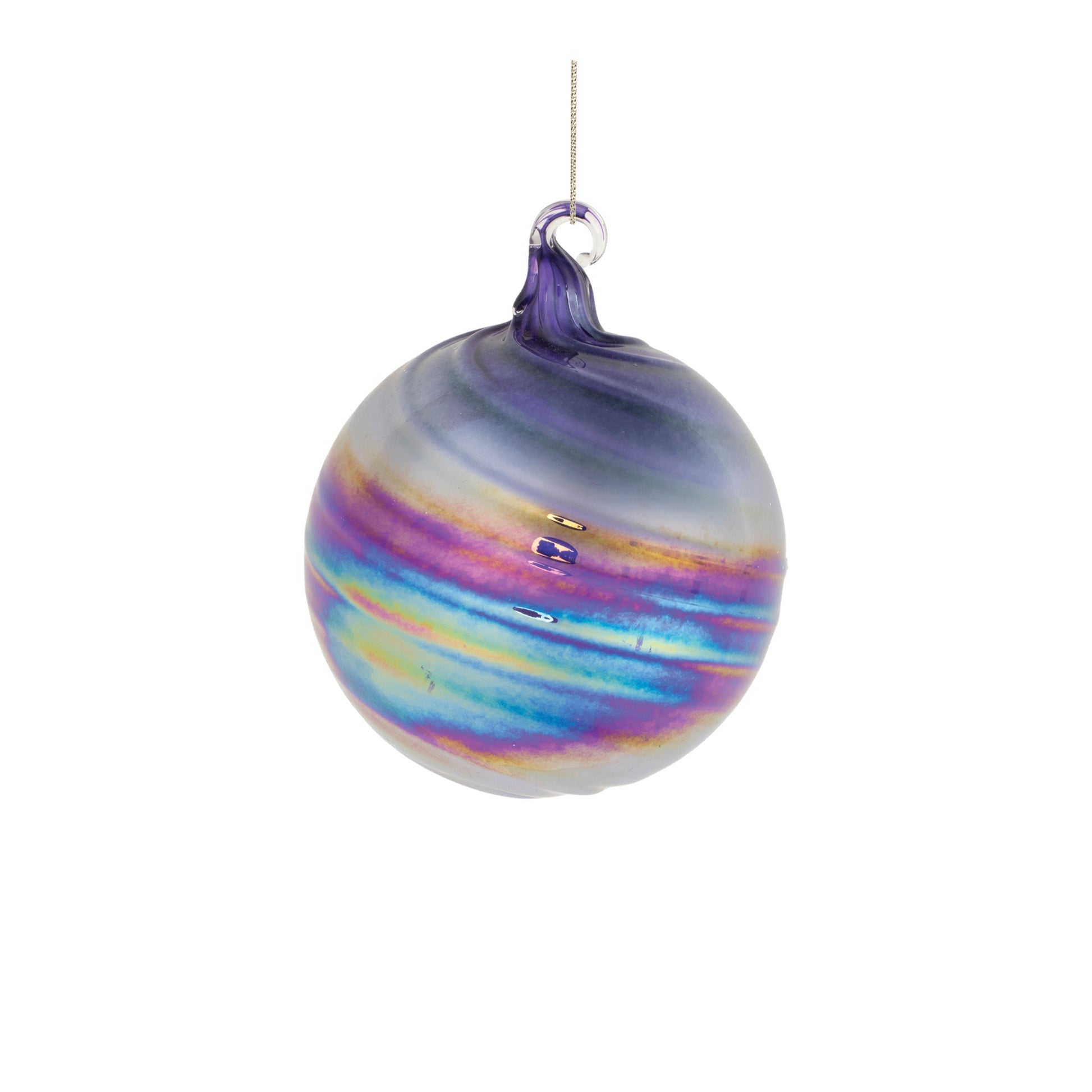 Purple Iridescent Ornaments (Set of 12)