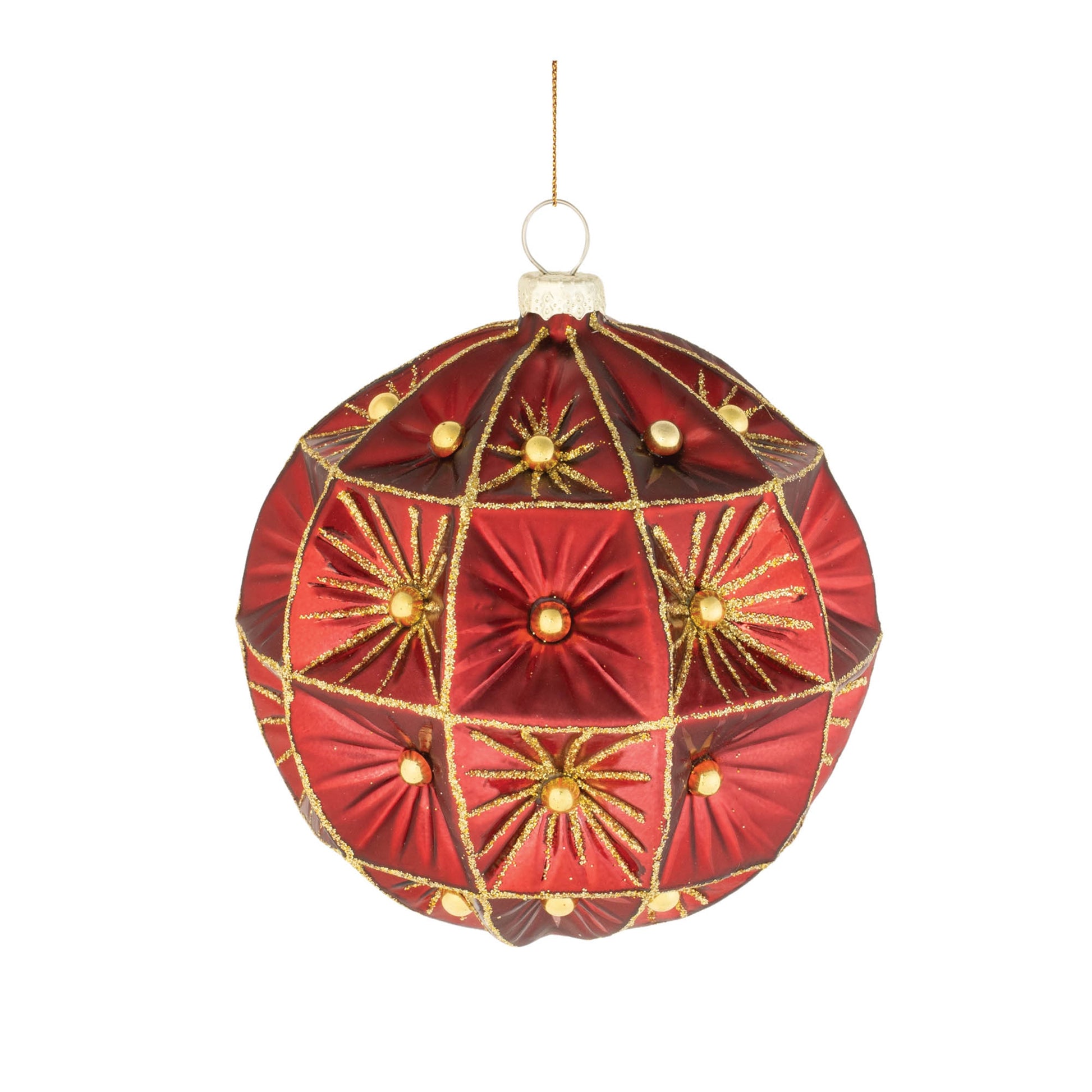 Beaded Glass Ornament (Set of 6)