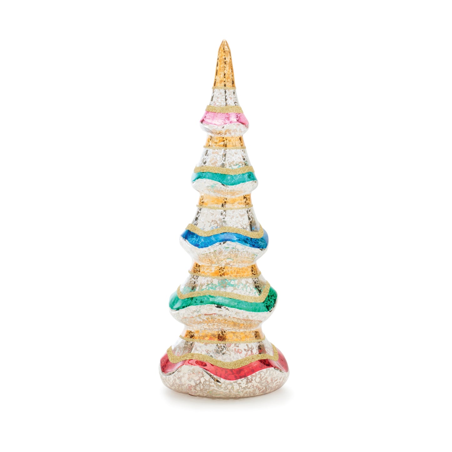 Multicolor Mercury Glass Pine Tree (Set of 3)