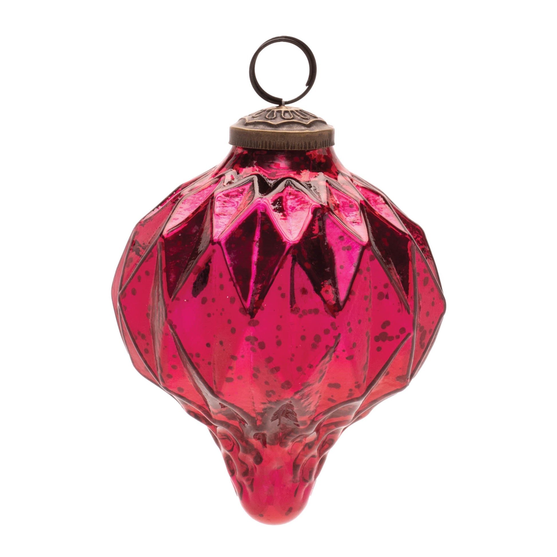 Harliquin Mercury Glass Onion Ornament (Set of 6)