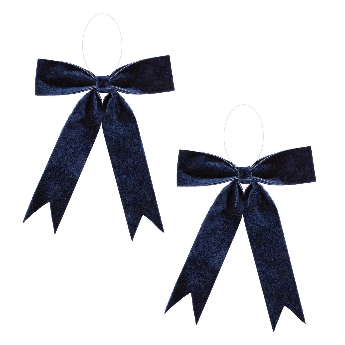 Navy Blue Holiday Bow (Set of 2)