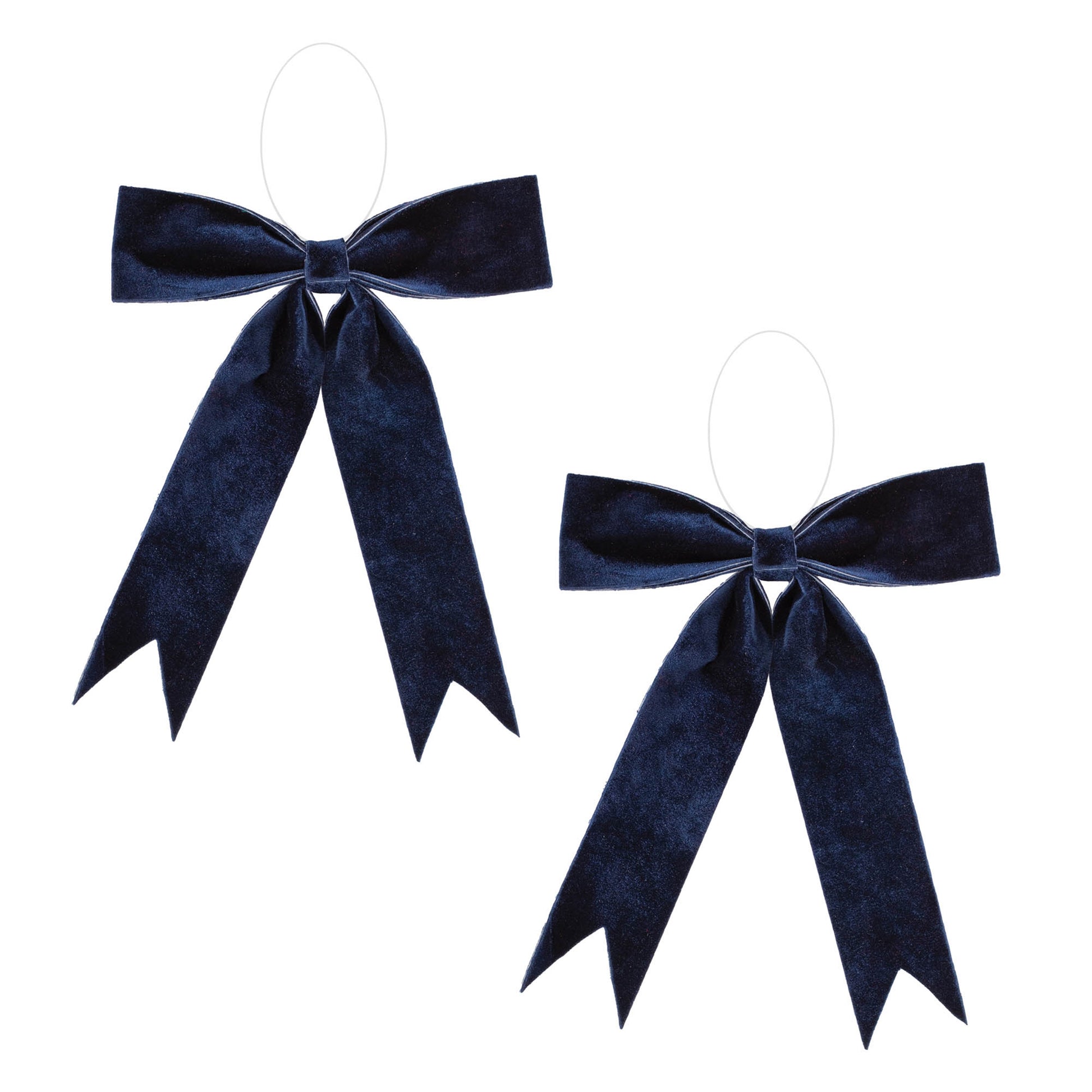 Navy Blue Holiday Bow (Set of 2)