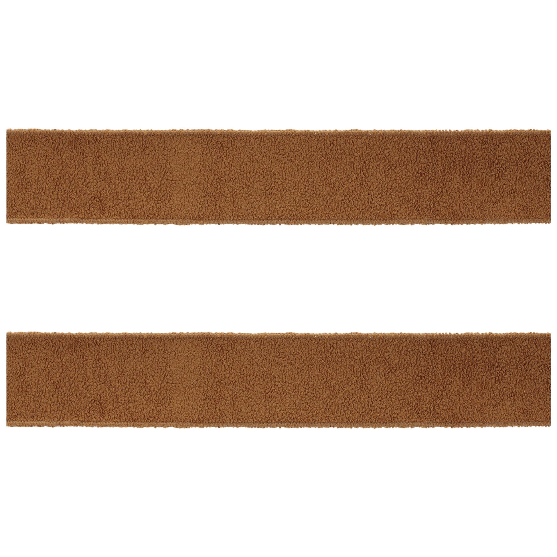 Fuzzy Brown Wired Ribbon (Set of 2)