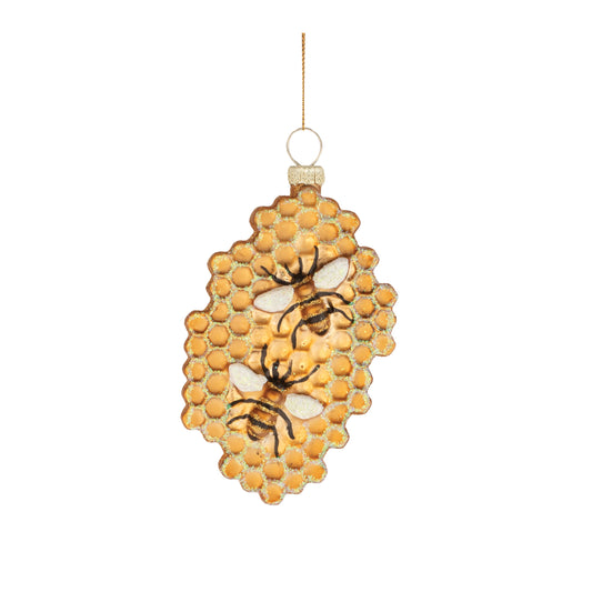 Bee and Honeycomb Ornament (Set of 12)