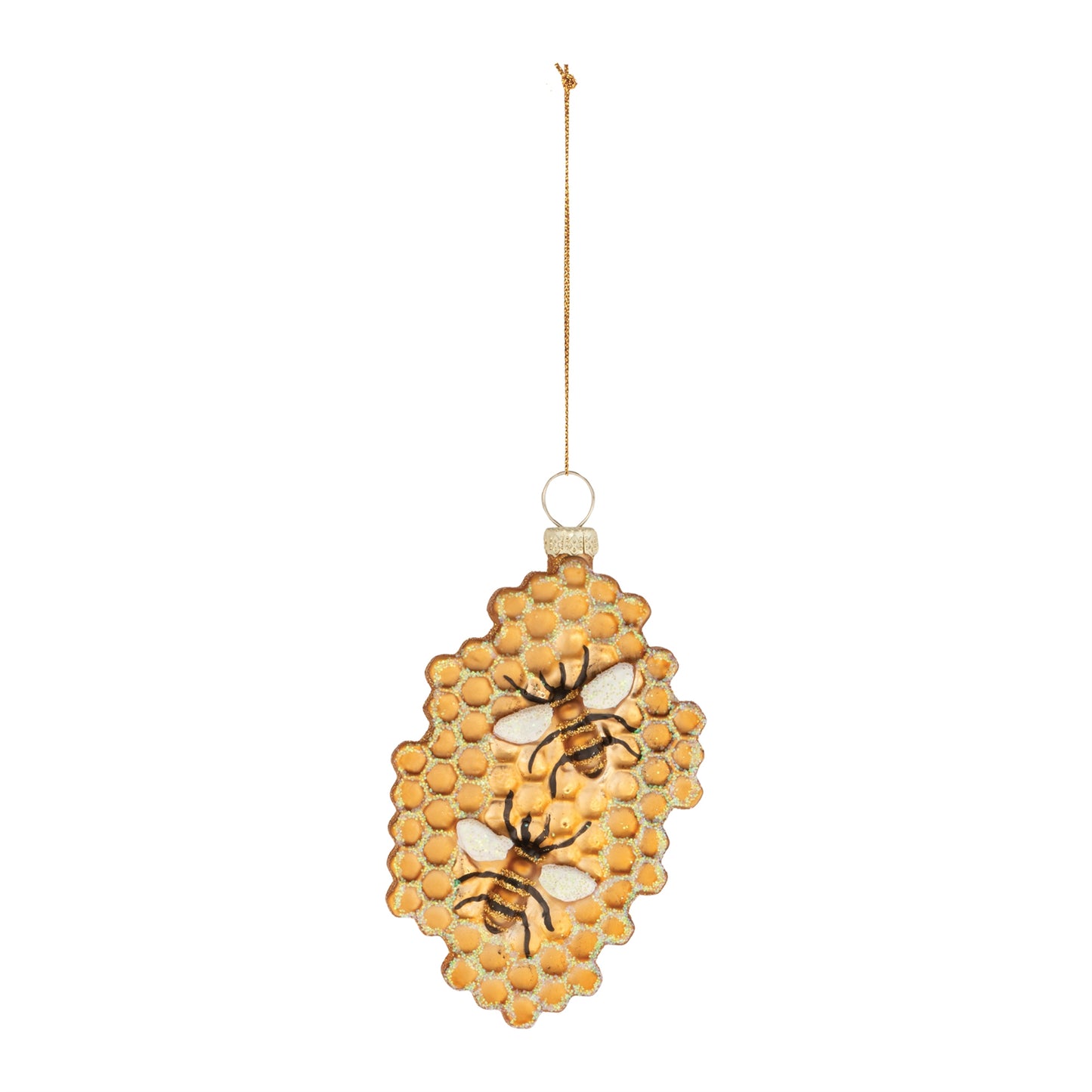 Bee and Honeycomb Ornament (Set of 12)