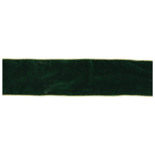 Green Wired Ribbon 4" x 10 Yds.