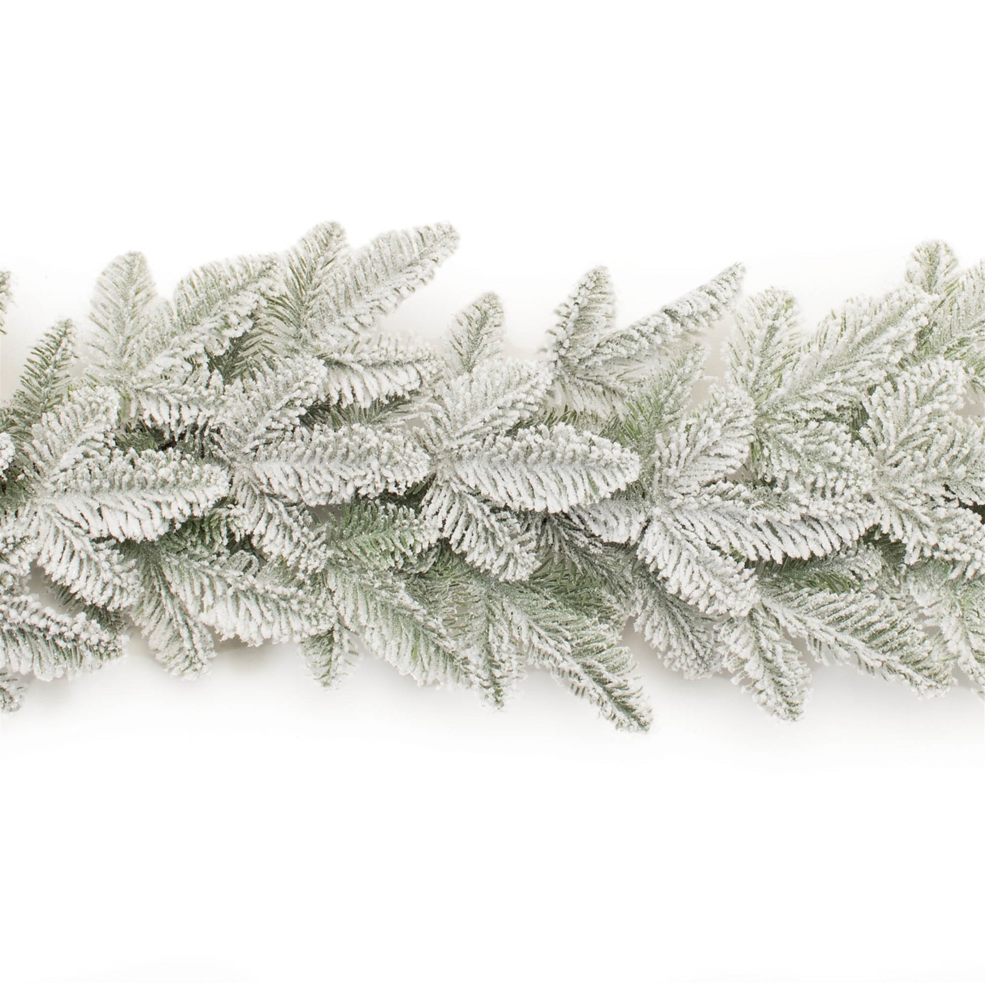 Flocked Pine Garland 6'L