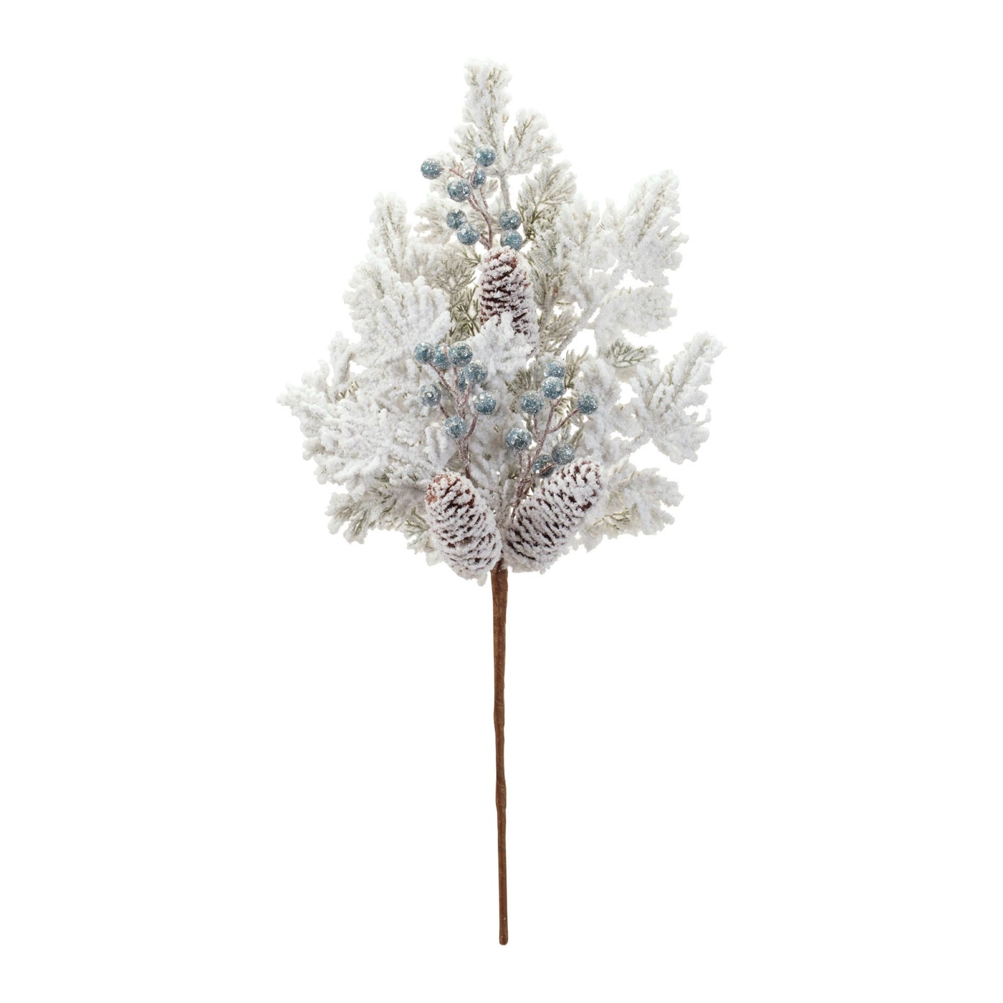 Flocked Pine Berry Spray (Set of 2)