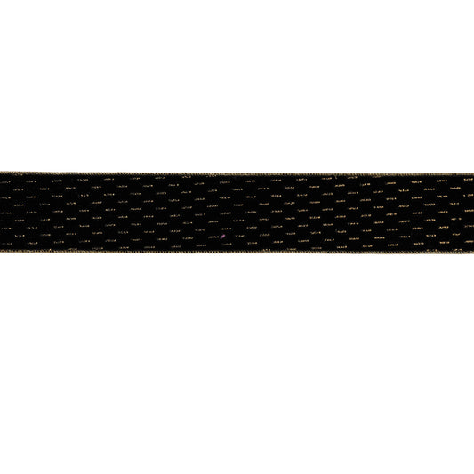 Black Wired Ribbon (Set of 2)