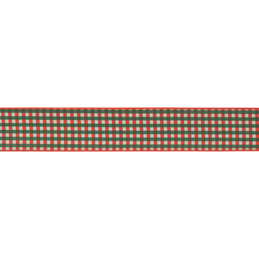 Plaid Wired Ribbon (Set of 2) 4" x 5 Yds