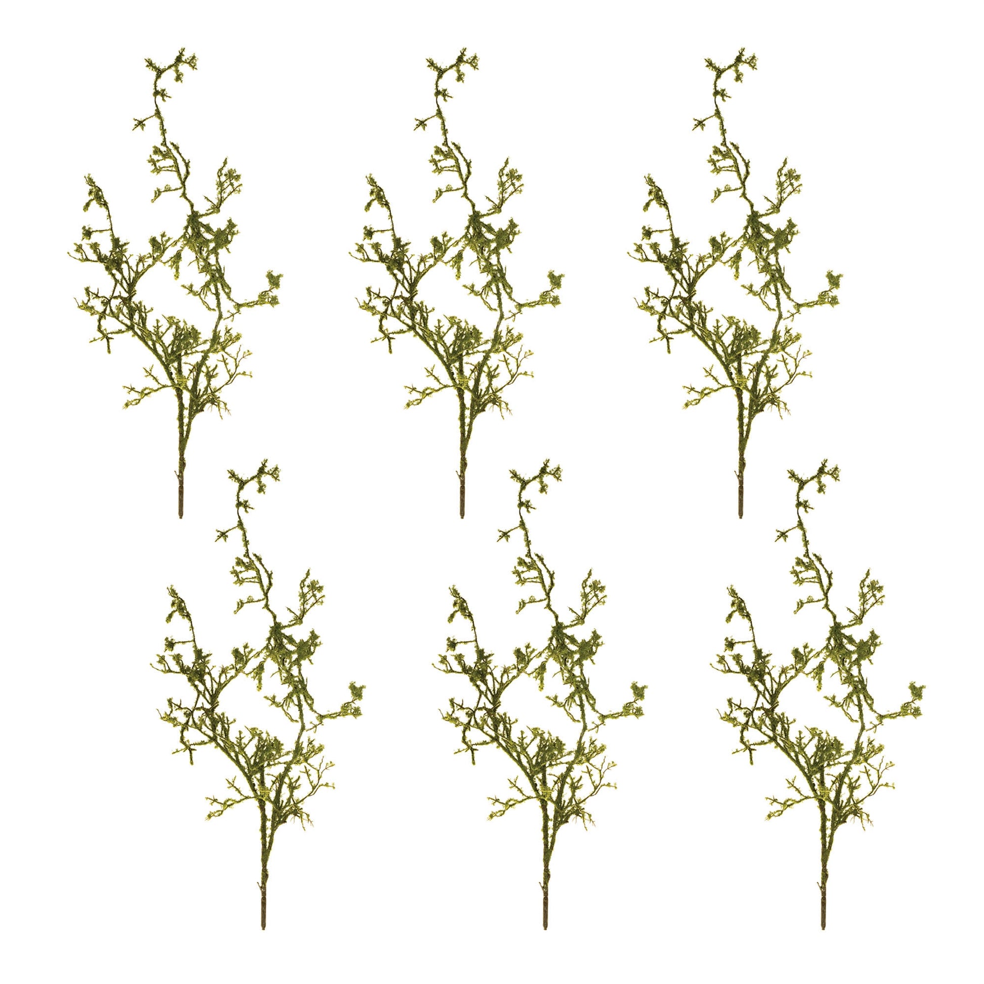 Mossy Twig Branch Vine (Set of 6)