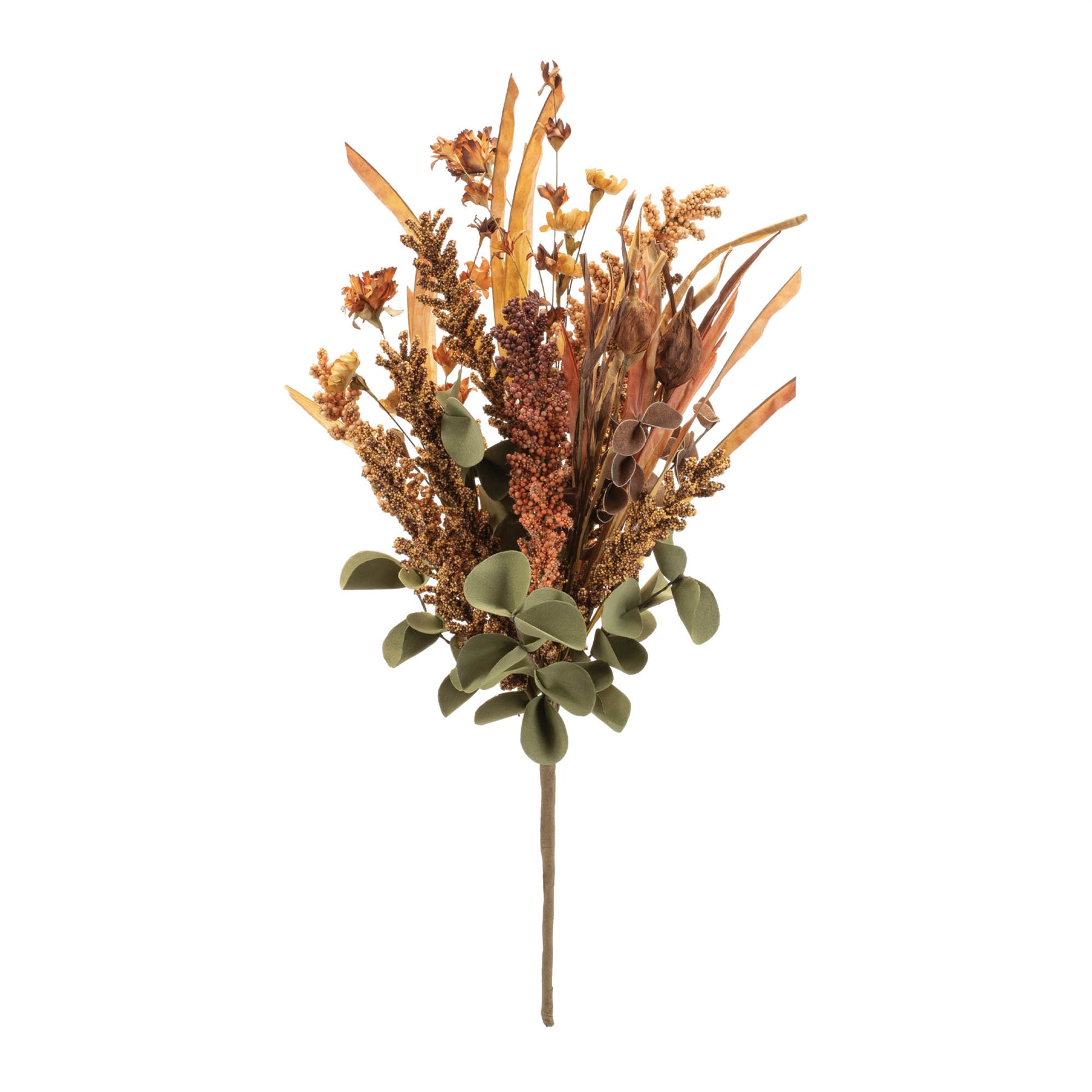Mixed Fall Floral and Foliage Bush (Set of 6)
