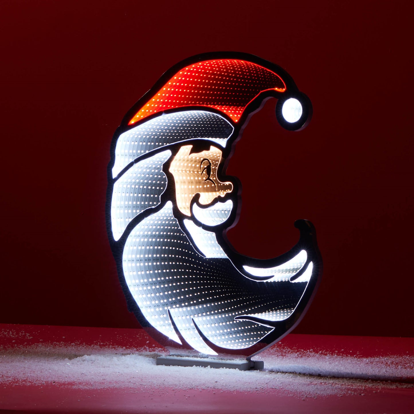 Santa Half Moon Ekkolight 23"H
