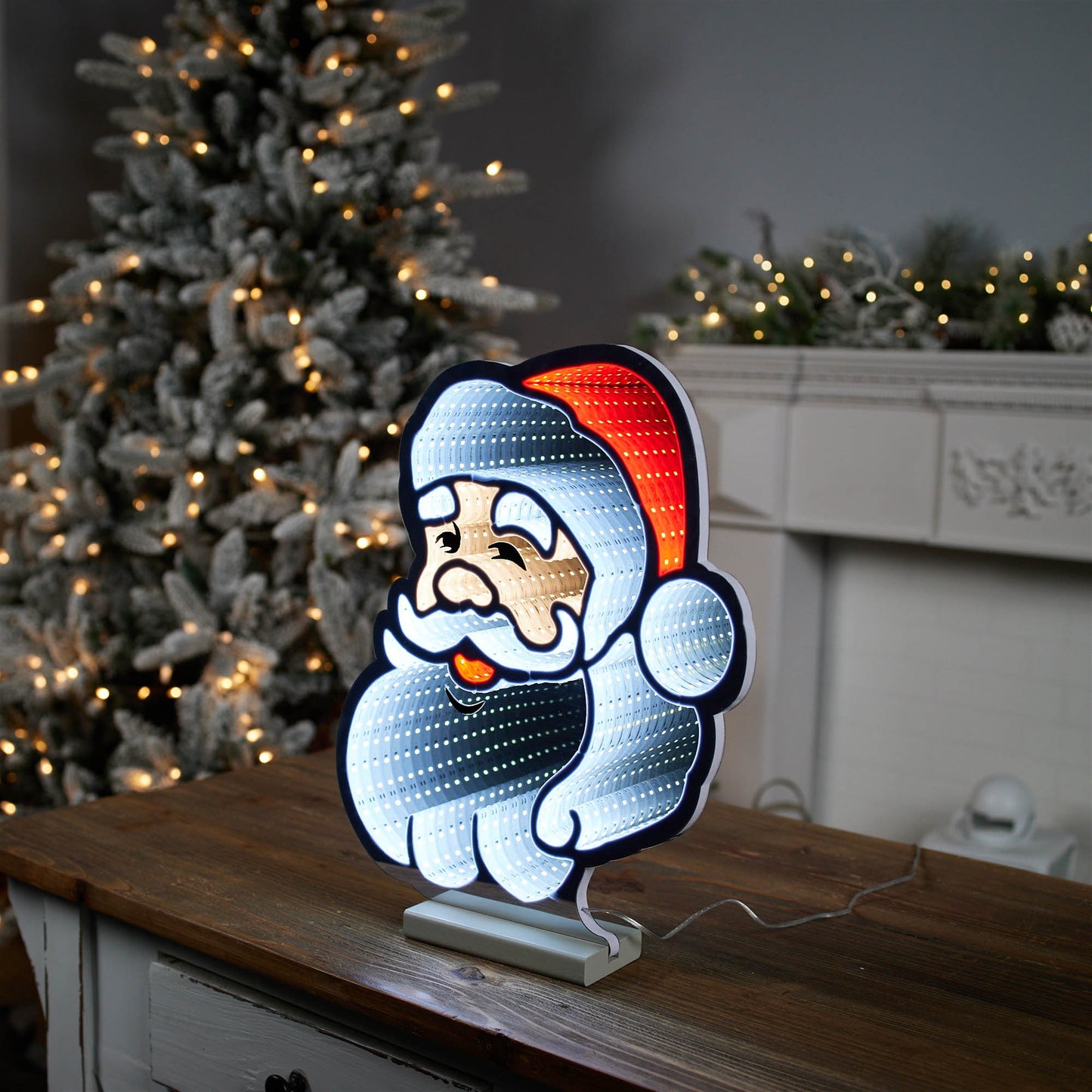 Santa Head Ekkolight 16"H