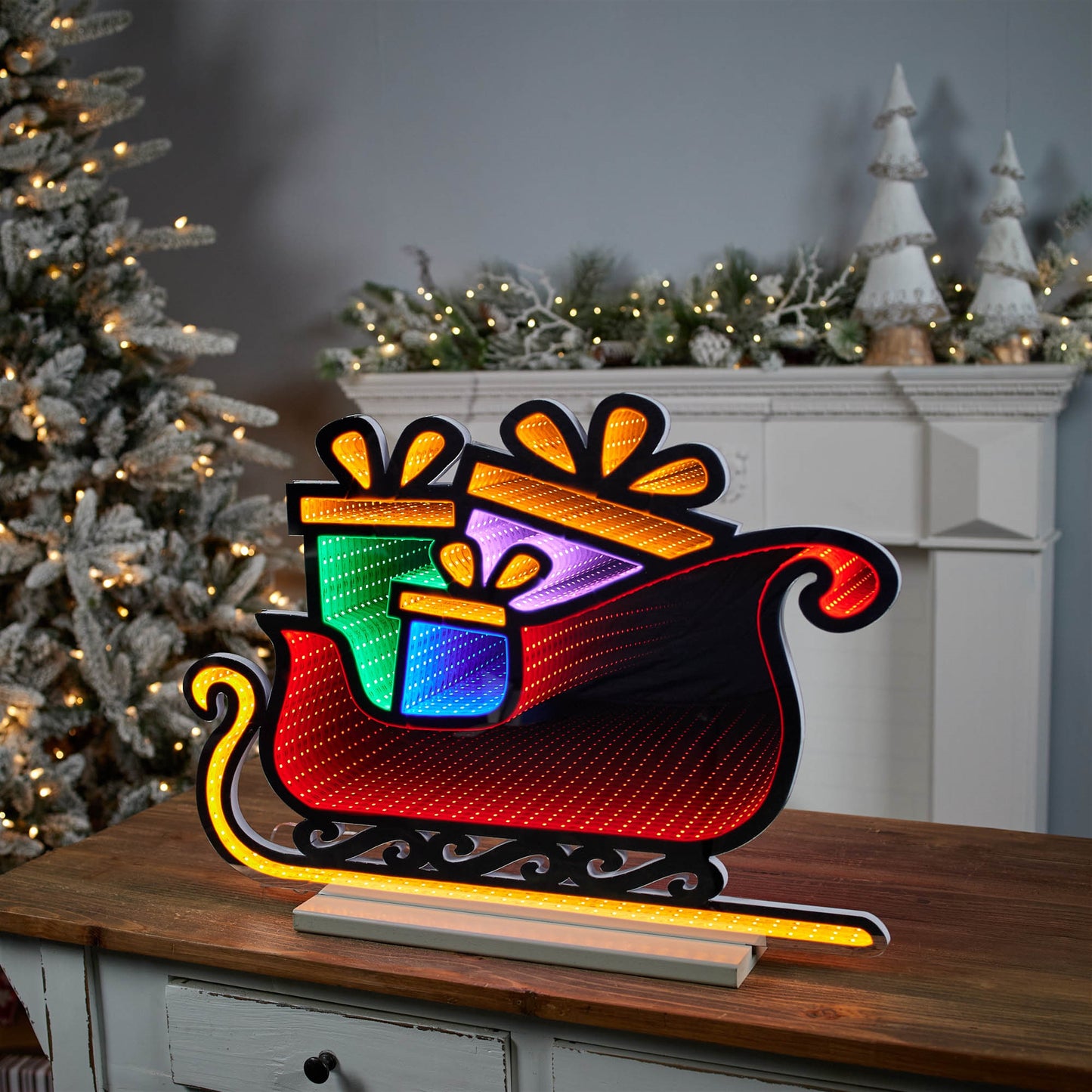 Santa's Sleigh Ekkolight 24.5"L