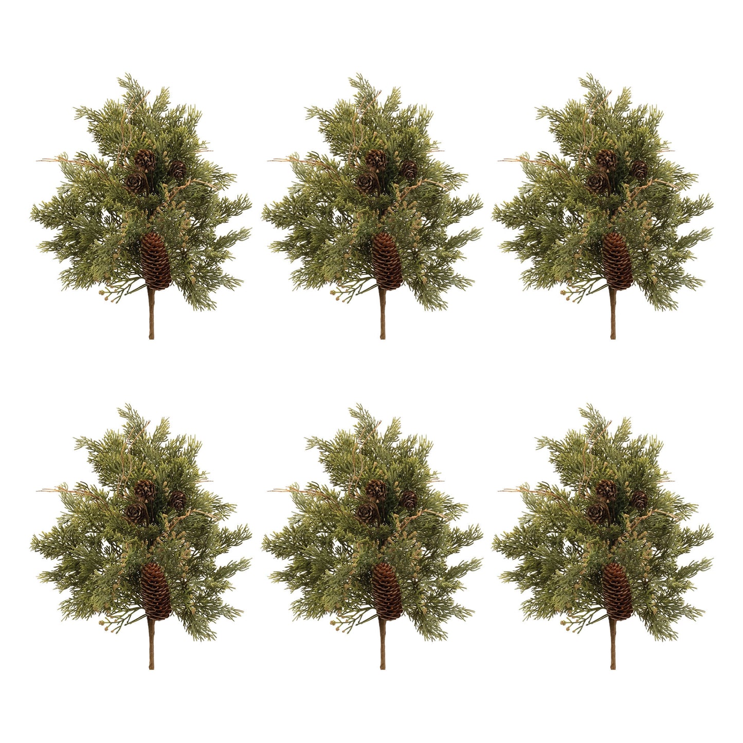 Pine and Pinecones Spray (Set of 6)