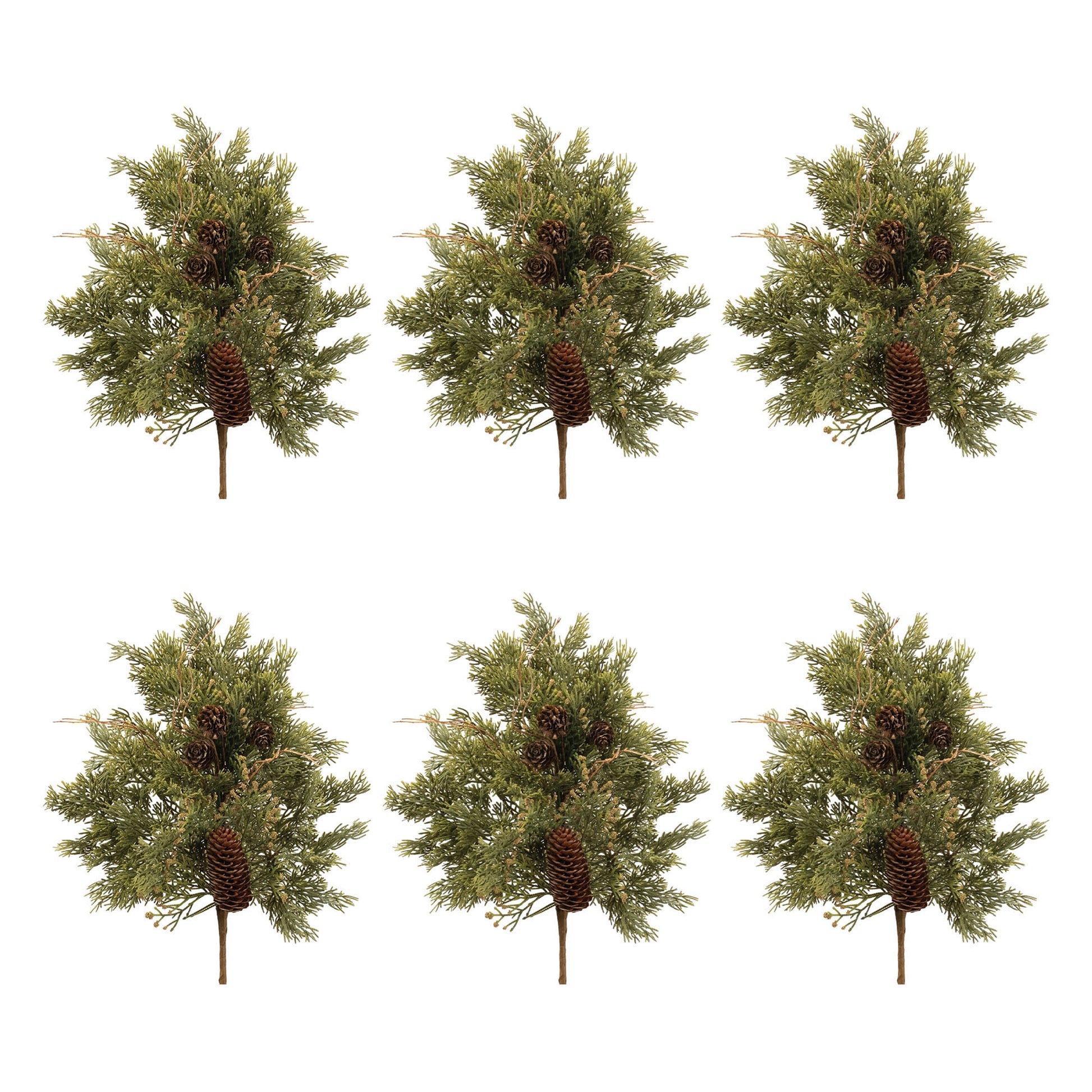 Pine and Pinecones Spray (Set of 6)
