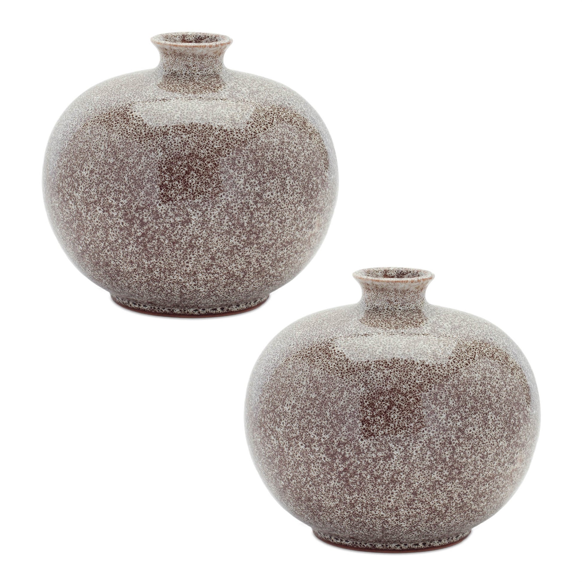 Speckled Ceramic Bottle Vase (Set of 2)