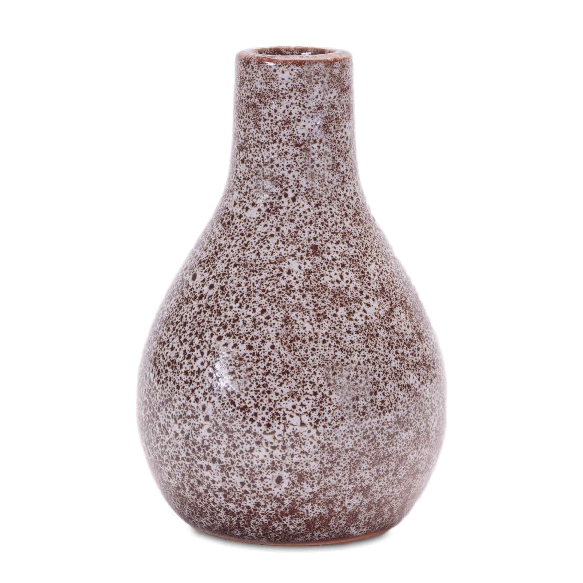 Speckled Ceramic Bottle Vase (Set of 4)