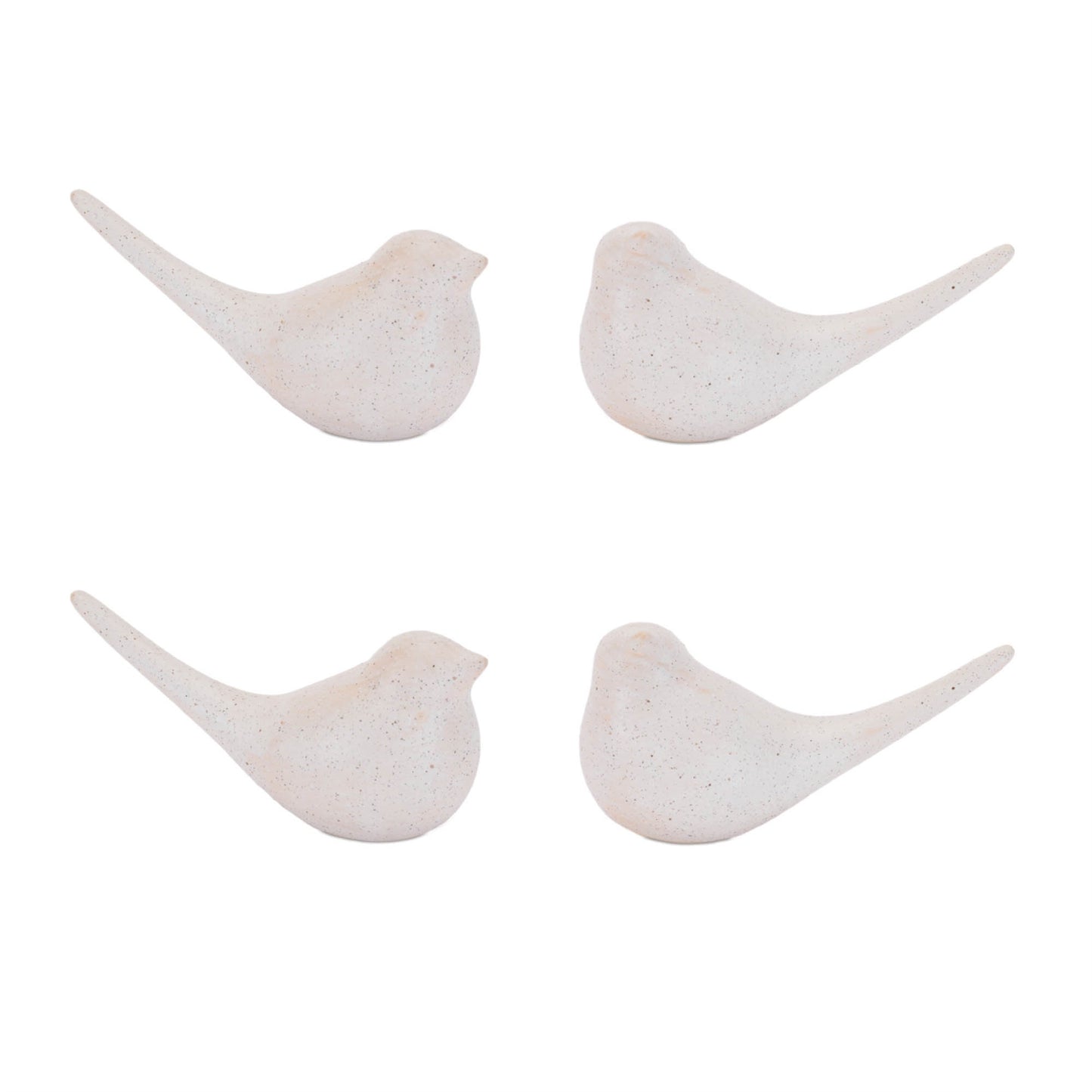 Ceramic Bird Figurine (Set of 4)