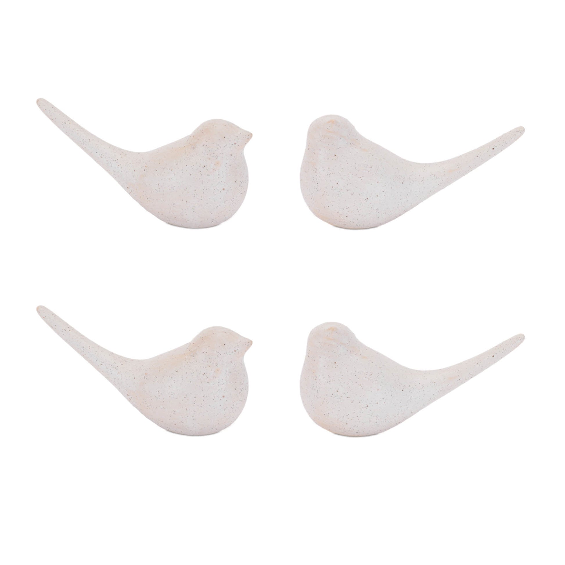 Ceramic Bird Figurine (Set of 4)