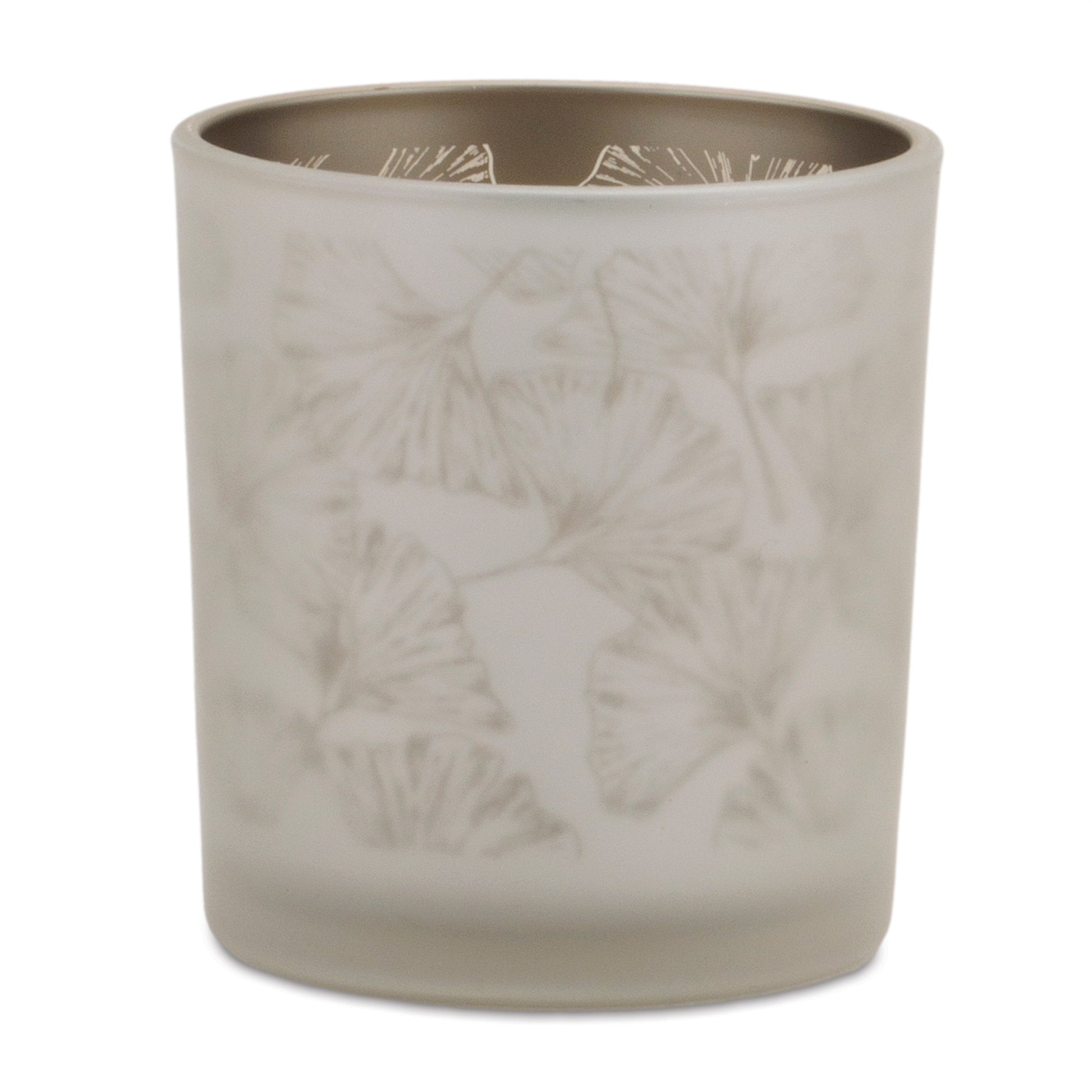Set of 3 Silver & Gold Glass Votive Candle Holders