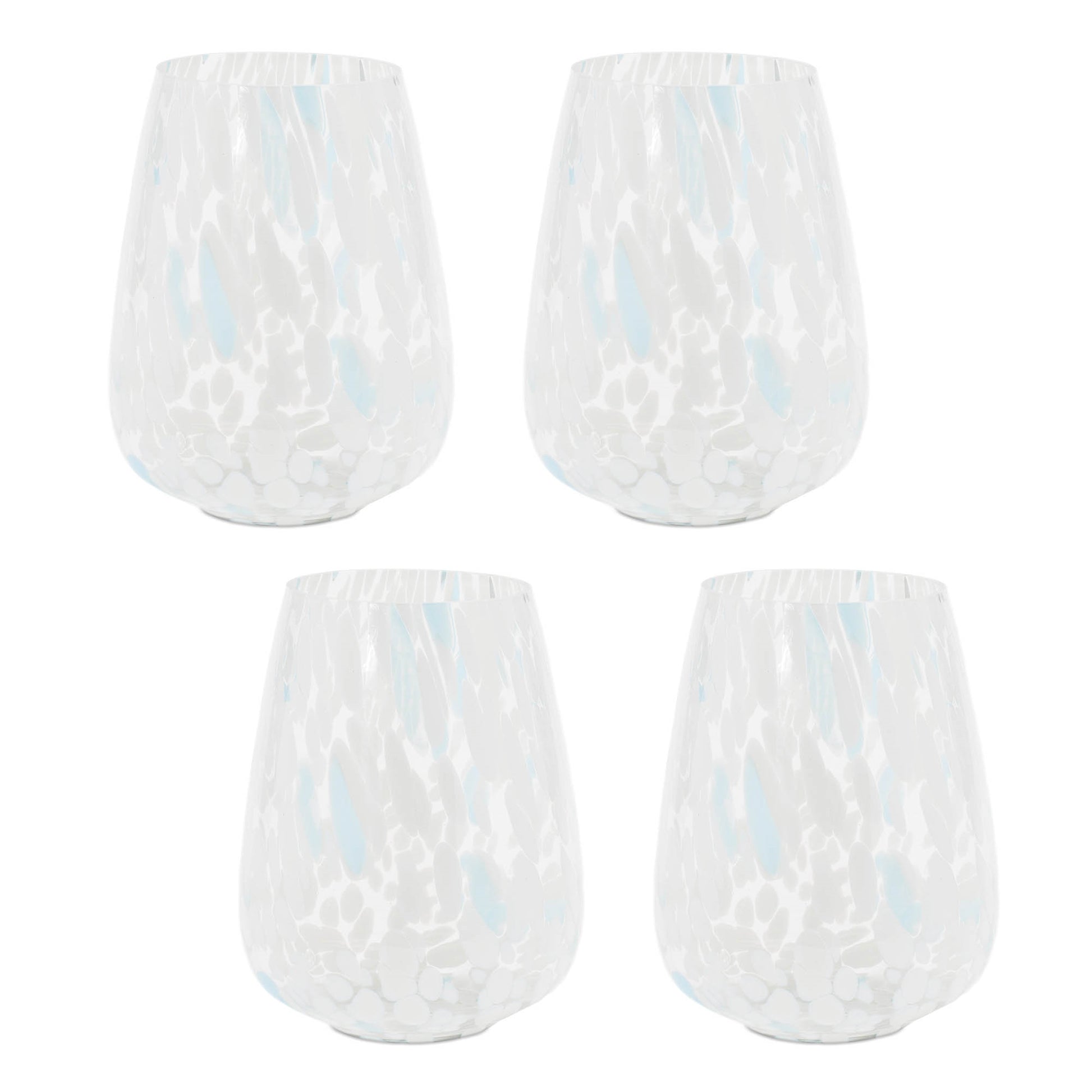 Painted Glass Candle Holder Vase (Set of 4)