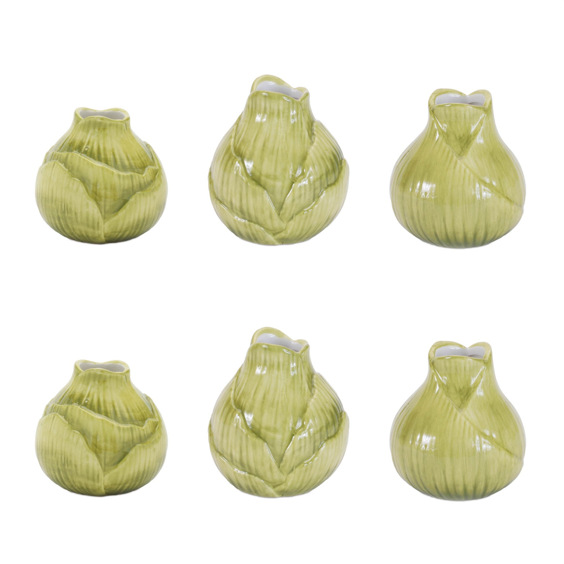 Stone Flower Bulb Vase (Set of 6)