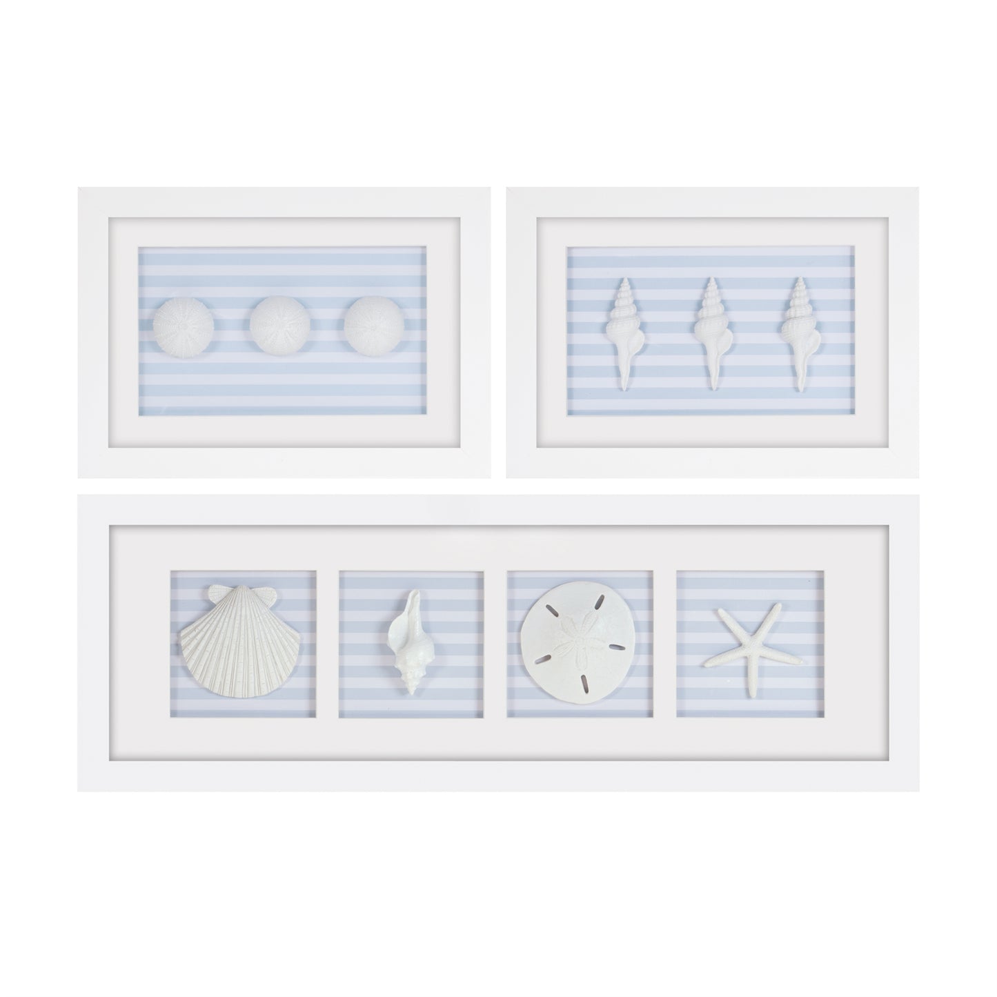 Framed Beach Wall Plaque (Set of 3)