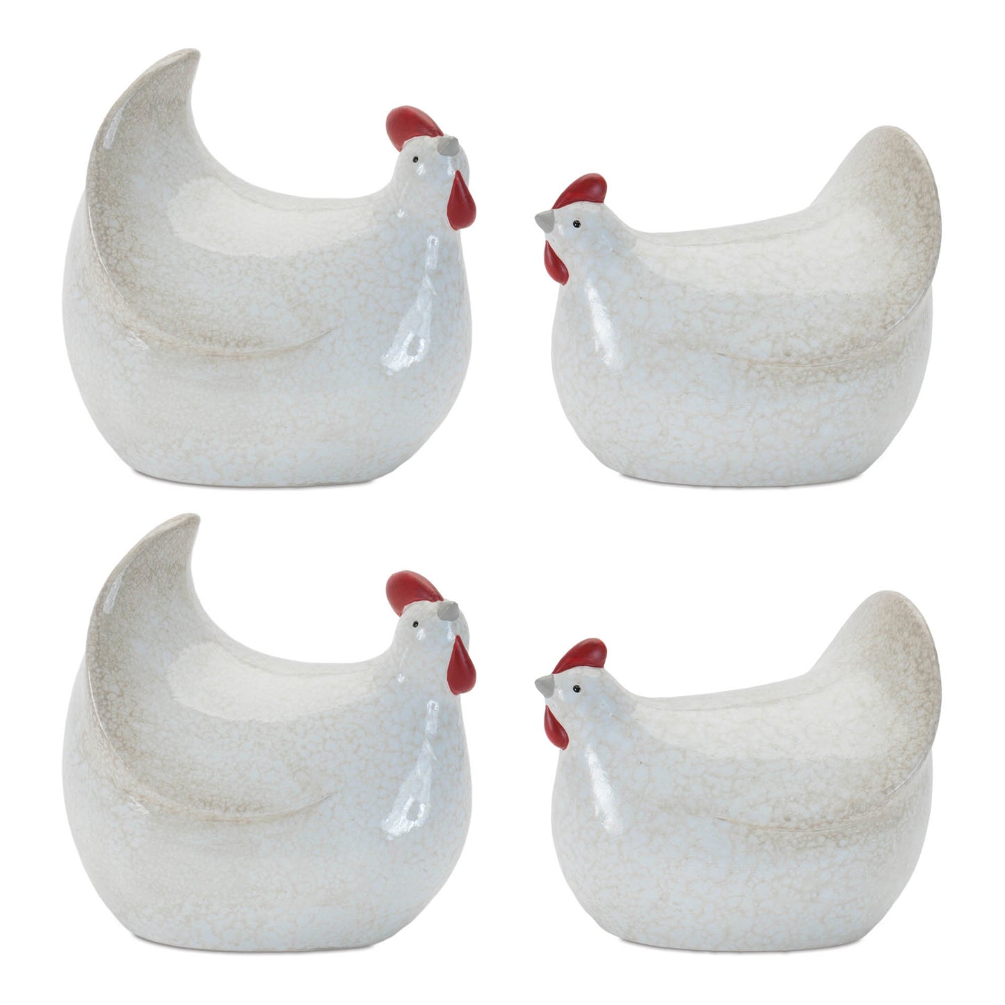 Terra Cotta Chicken Decor (Set of 4)
