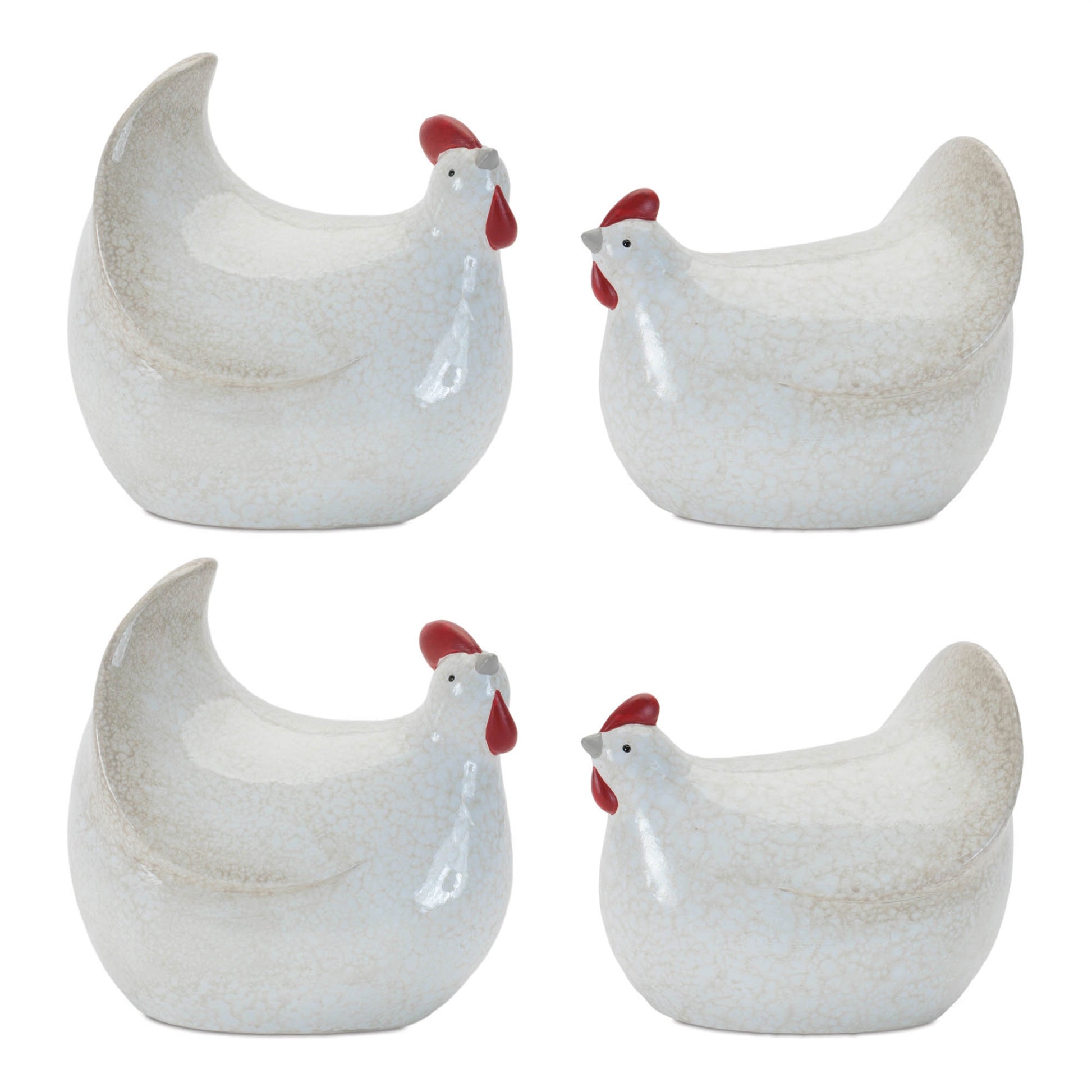 Terra Cotta Chicken Decor (Set of 4)