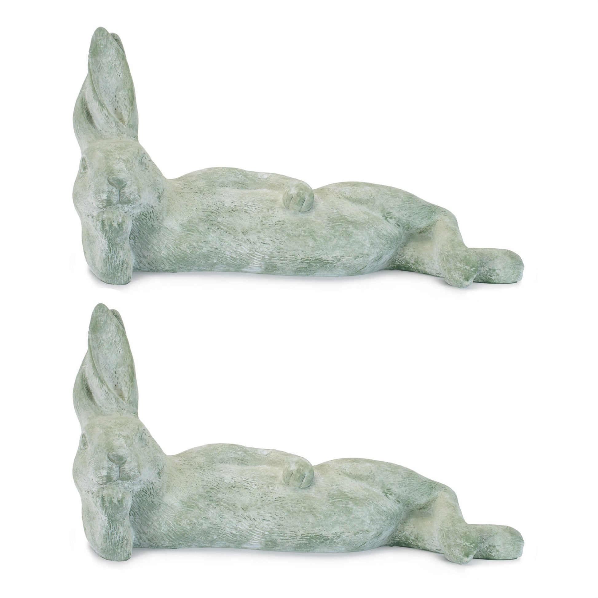 Laying Rabbit Figurine (Set of 2)