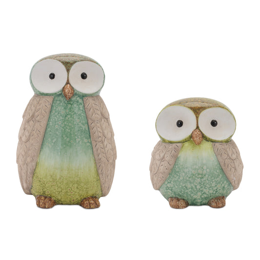 Terra Cotta Owl Decor (Set of 2)