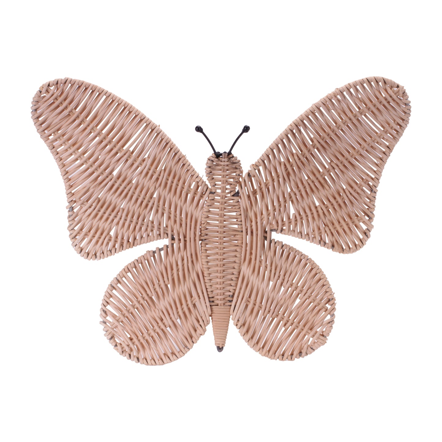 Woven Rattan Butterfly Wall Accent 18"L