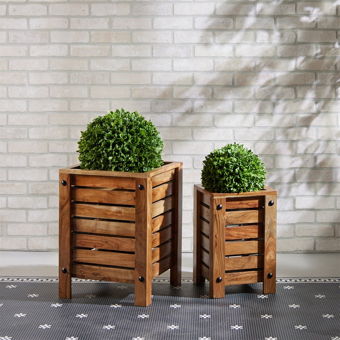 Boxwood Foliage Orb (Set of 2)