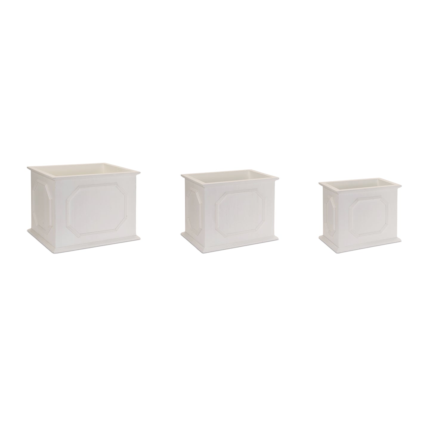 Wooden Box Planter (Set of 3)