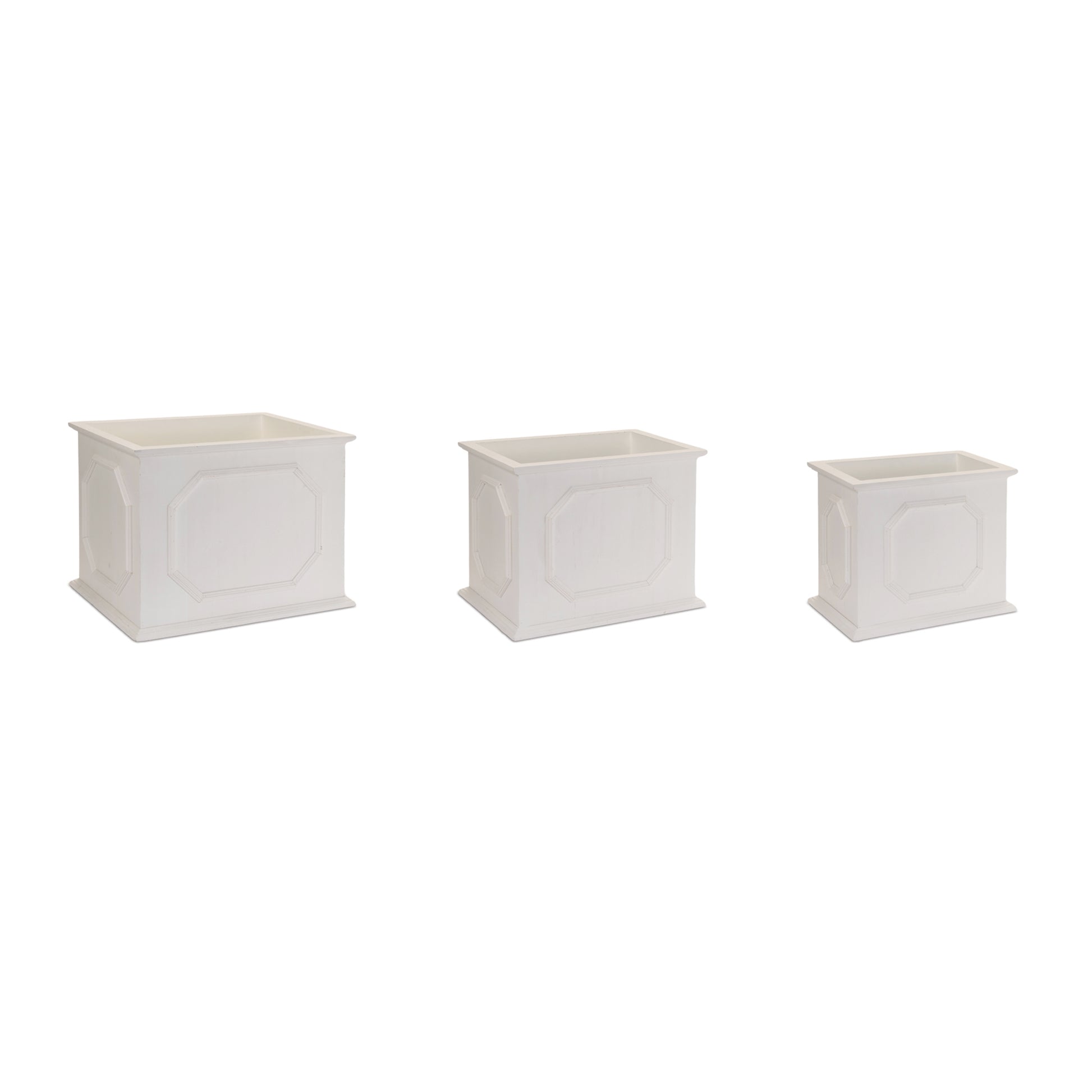 Wooden Box Planter (Set of 3)