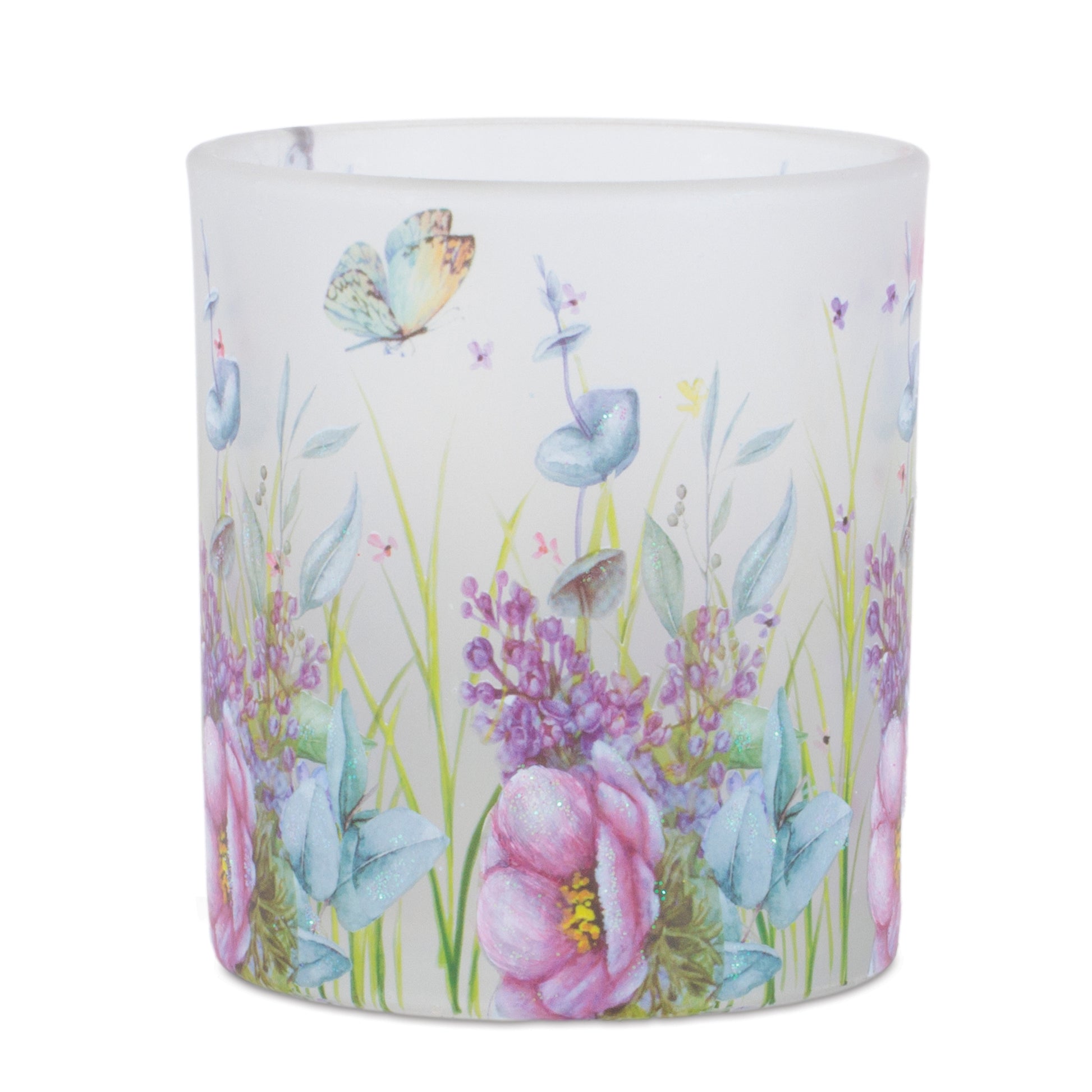 Floral Butterfly Votive Candle Holder (Set of 6)