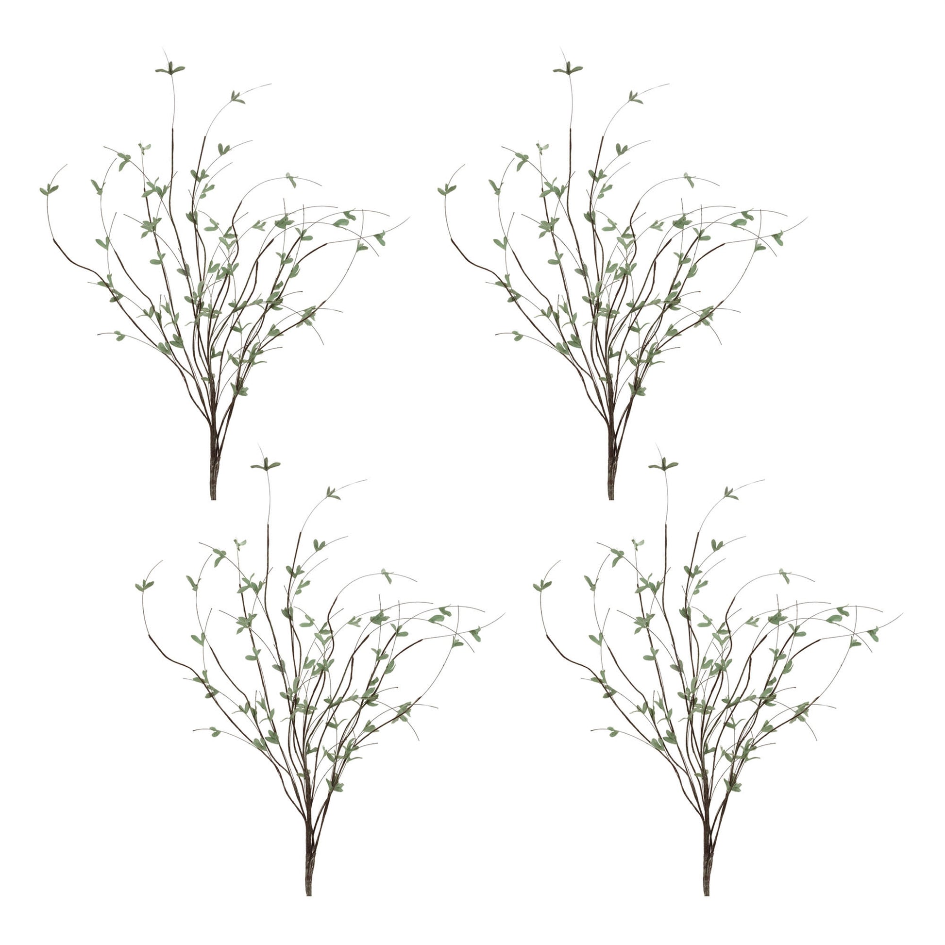 Mini Leaf Twig Branch (Set of 4)