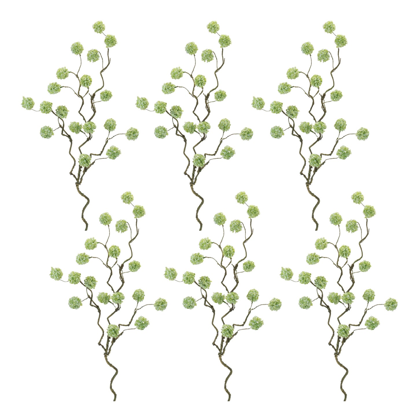 Snowball Floral Branch (Set of 6)