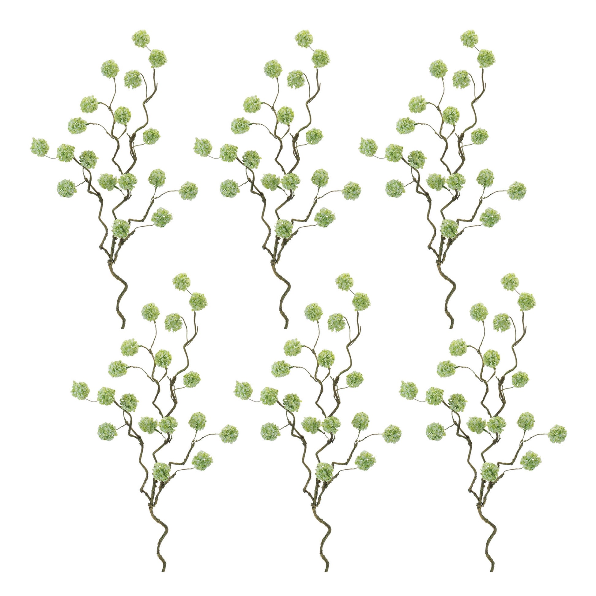 Snowball Floral Branch (Set of 6)