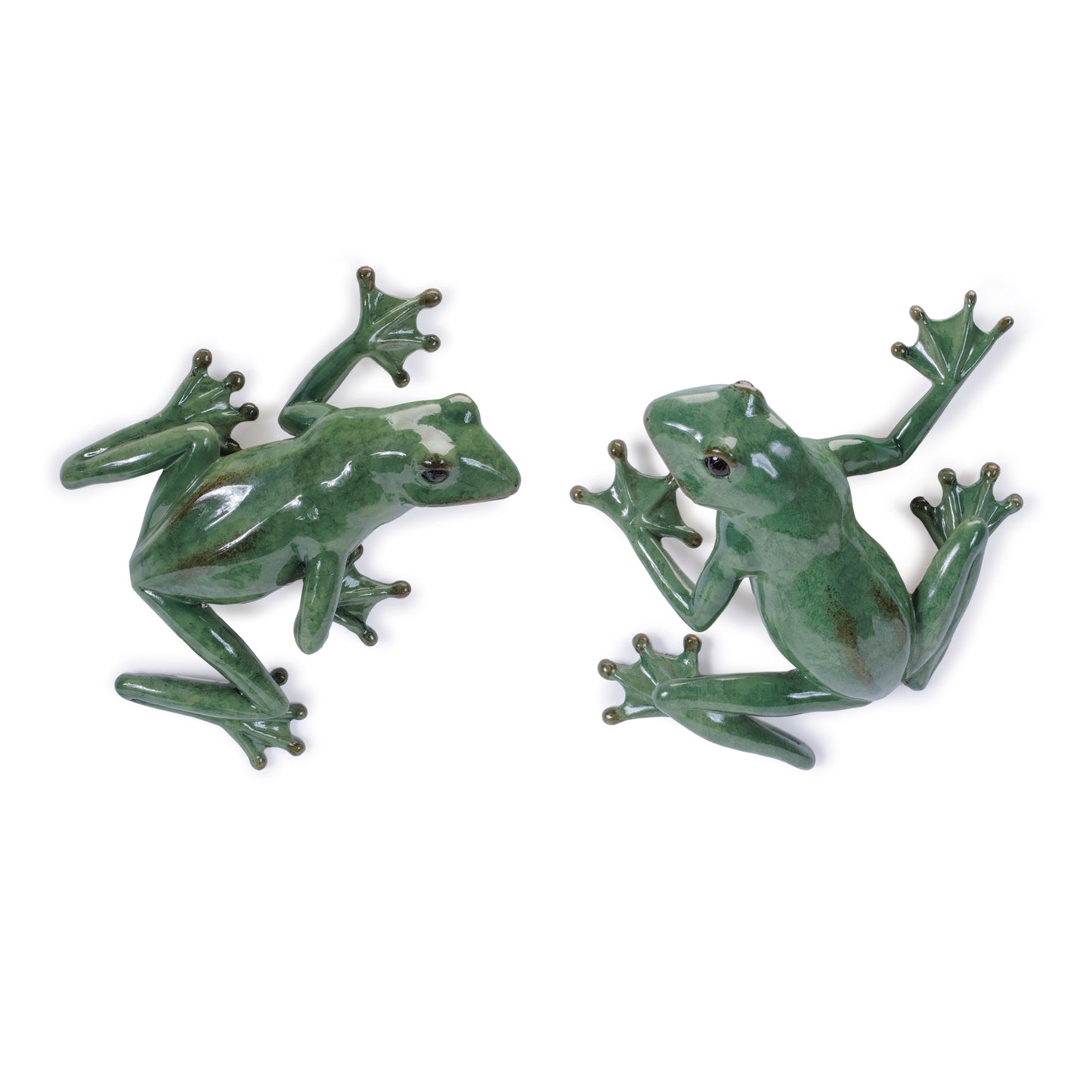 Stone Garden Frog Wall Accent (Set of 2)