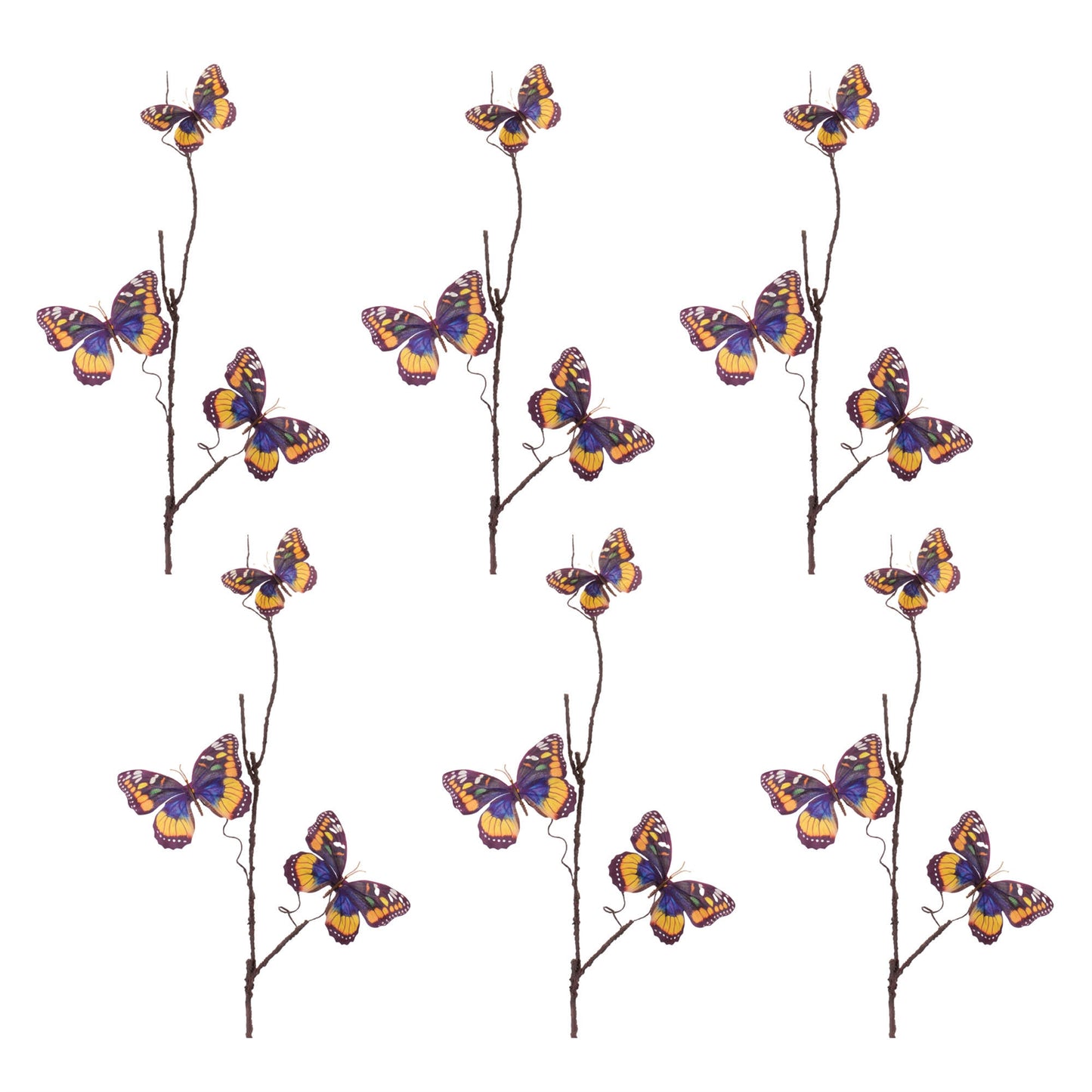 Butterfly Twig Spray (Set of 6)