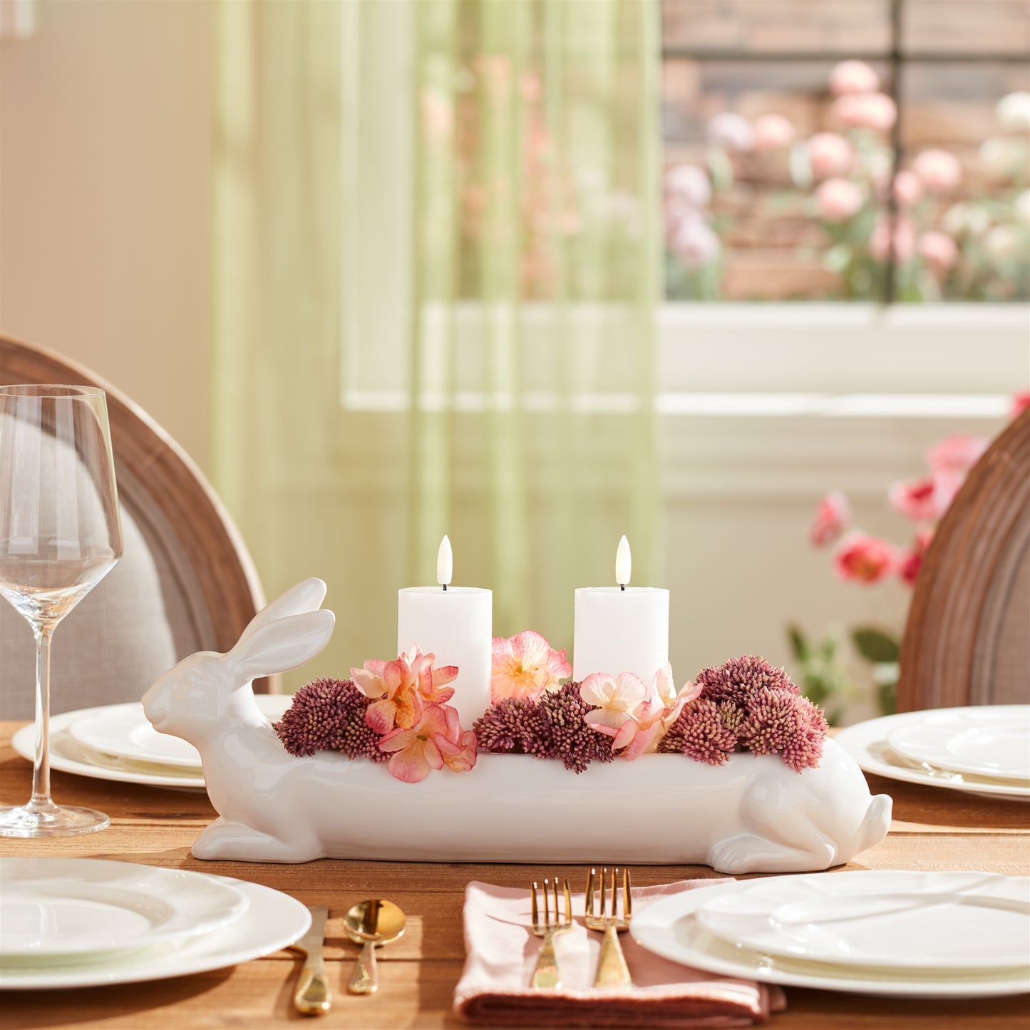 Ceramic Garden Bunny Planter (Set of 4)