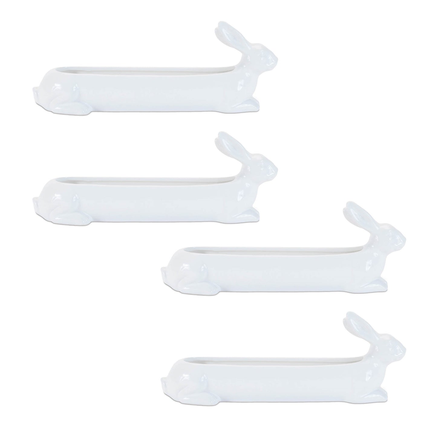 Ceramic Garden Bunny Planter (Set of 4)